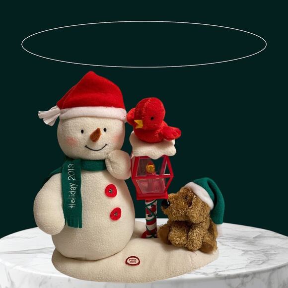 2013 Hallmark Jingle Pals Animated Merry Carolers Trio Snowman Bird Dog Tested! - Picture 3 of 5